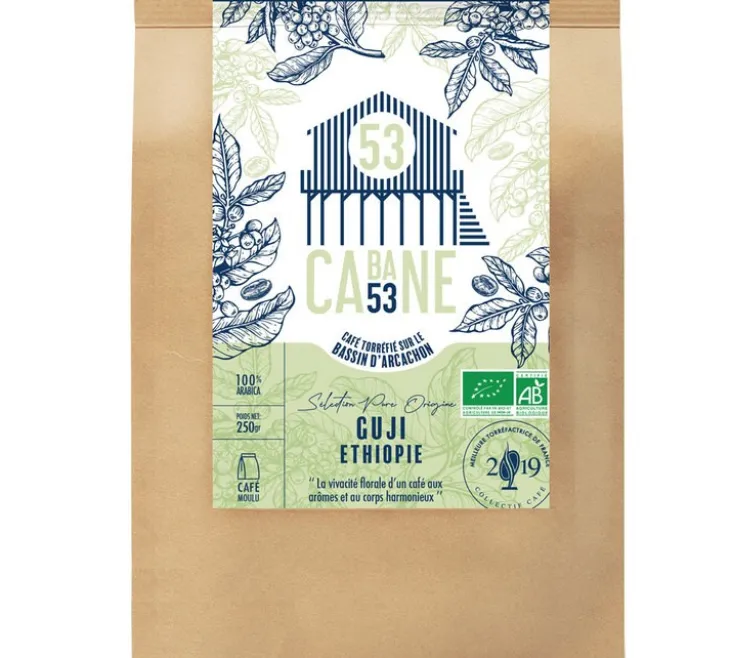 250 g - Café moulu - Ethiopie Guji Bio - CABANE 53