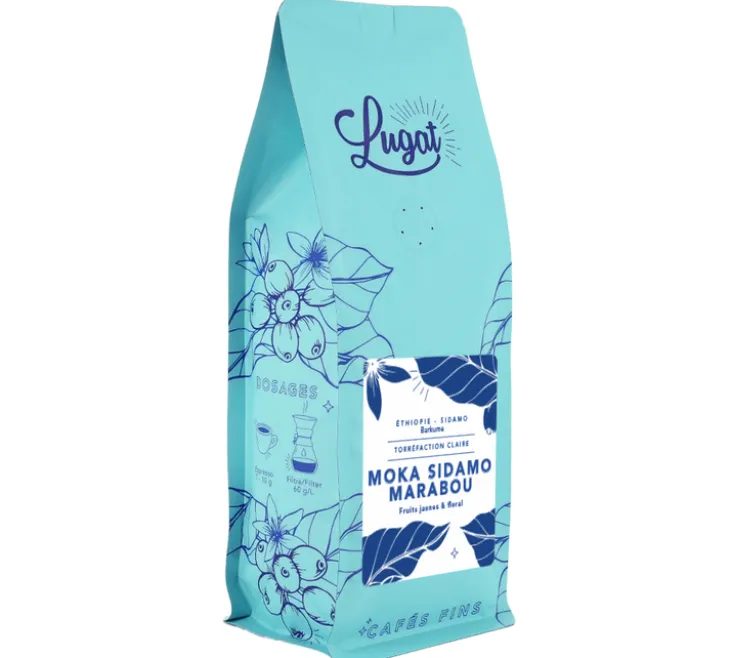 250 g - Café moulu - Ethiopie Moka Sidamo Marabou - LUGAT