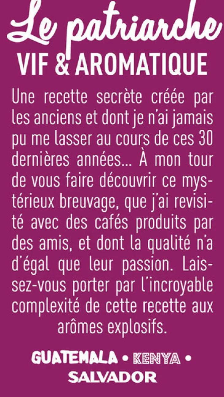 200 g - Café moulu - Le Patriarche - CAFÉS TCHANQUÉ