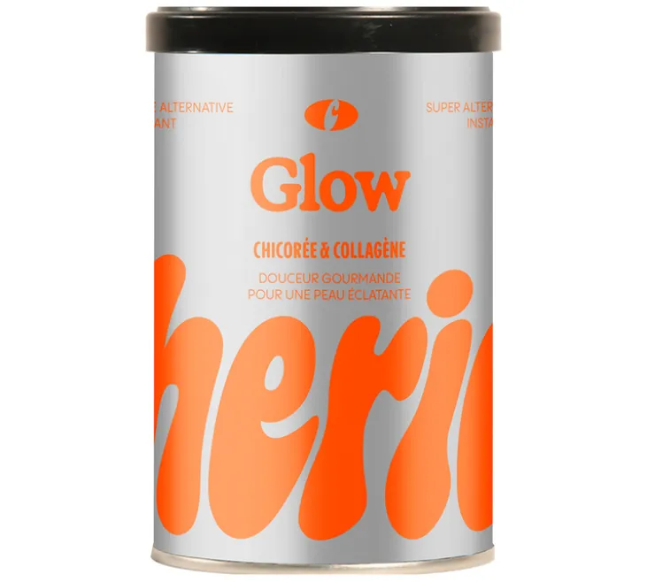 Glow - Chicorée et collagène - Boisson instantanée - Boîte 80 g - CHERICO