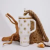 Gourde isotherme avec paille Travel cup Évasion sable - 90 cl - QWETCH