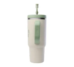 Gourde isotherme avec paille Travel cup Level up - 90 cl - QWETCH