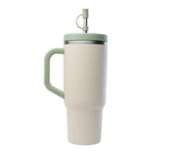 Gourde isotherme avec paille Travel cup Level up - 90 cl - QWETCH