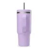 Gourde isotherme avec paille Travel cup lavande - 90 cl - QWETCH