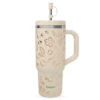 Gourde isotherme avec paille Travel cup Moani sable - 90 cl - QWETCH