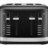 Grille-pain KitchenAid Noir Réglisse à 4 tranches 5KMT4109EBM