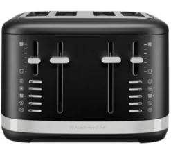 Grille-pain KitchenAid Noir Réglisse à 4 tranches 5KMT4109EBM