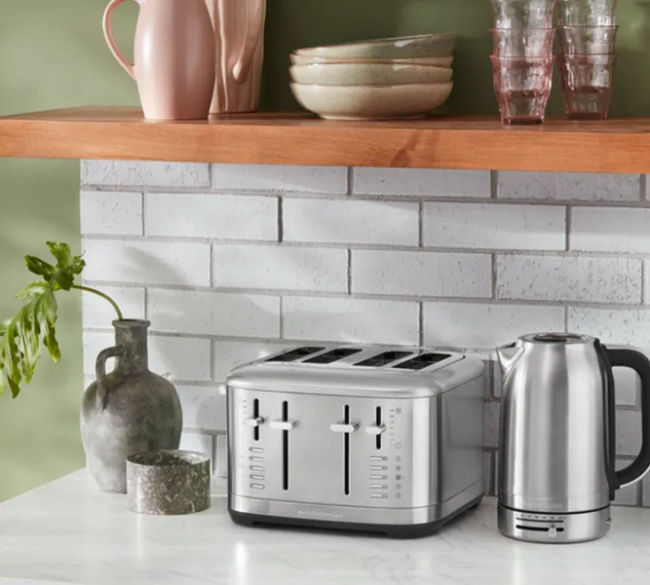 Grille-pain KitchenAid à 4 tranches 5KMT4109EBM - Inox