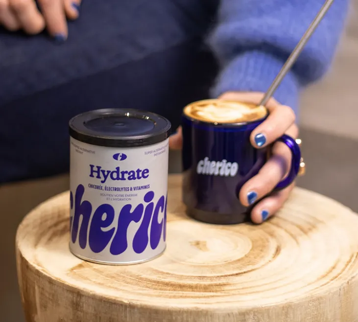 Hydrate - Chicorée, électrolytes et vitamines - Boisson instantanée - Boîte 120 g - CHERICO