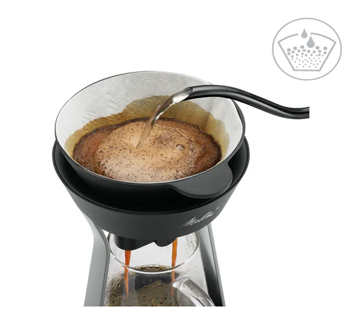 Infuseur à café AMANO Slow Coffee filtration manuelle - ARGENT - Melitta