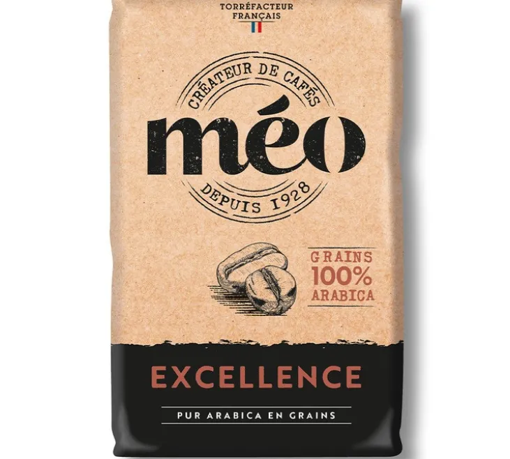 1 kg - Café en grain - Excellence Arabica - CAFÉS MÉO
