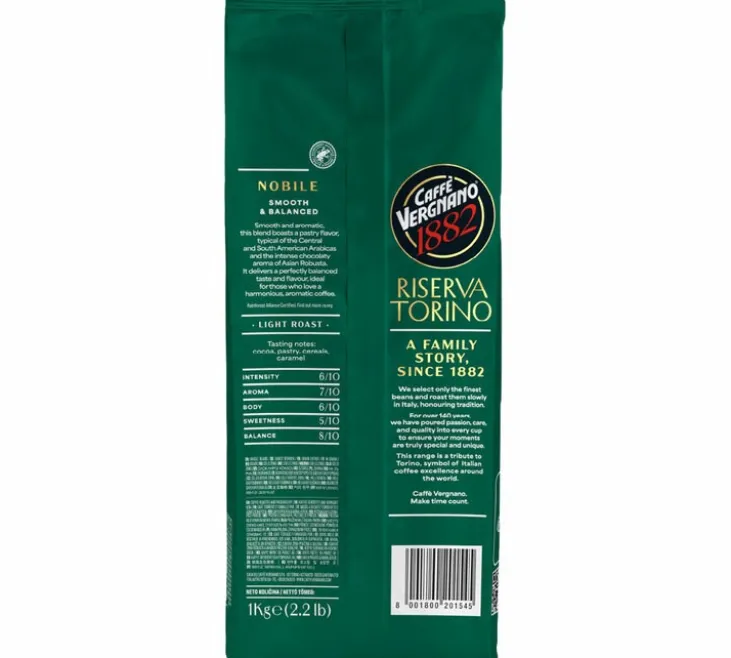1 kg - Café en grain - Nobile Riserva Torino - CAFFÈ VERGNANO