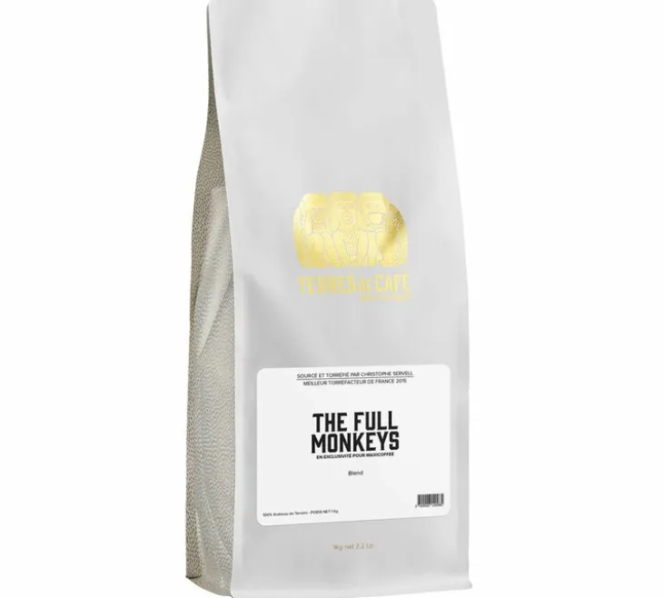 1 kg - Café en grain - The Full Monkeys - TERRES DE CAFÉ & MAXICOFFEE