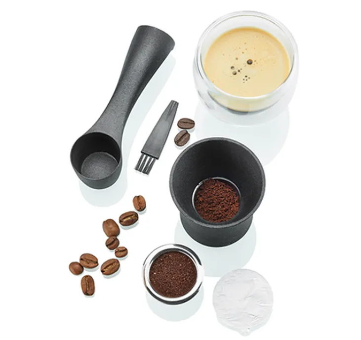 Kit caspules compatibles Nespresso* Original rechargeables + bac à marc Conscio - GEFU