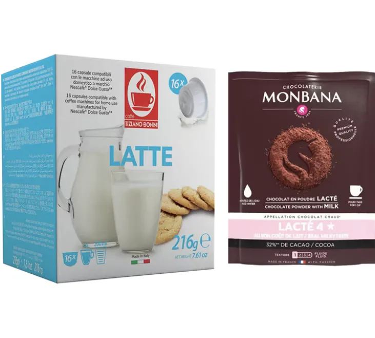 Kit chocolat chaud compatible Nescafé* Dolce Gusto* - CAFFE BONINI - MONBANA