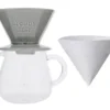 Kit Dripper SCS-04-BR gris + Carafe Kinto verre 600ml - Slow Coffee - Kinto