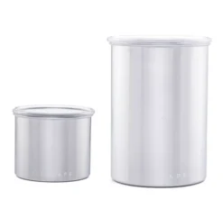 Lot 2 boîtes de conservation métal argent 250 gr 500 gr - Airscape