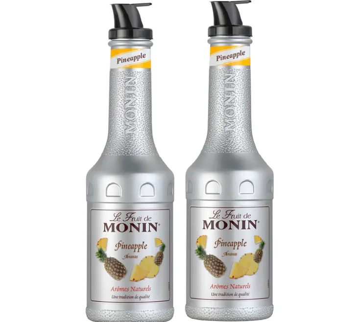 Lot de 2 purées de fruits 1L - Ananas - MONIN