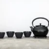 Lot de 4 tasses en fonte noire 12cl - The Kitchenette