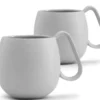 Lot de 2 tasses en porcelaine Light Grey Nina 28cl - Viva Scandinavia
