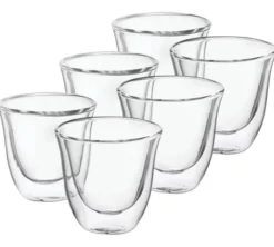 Lot de 6 verres Espresso 9 cl - DELONGHI