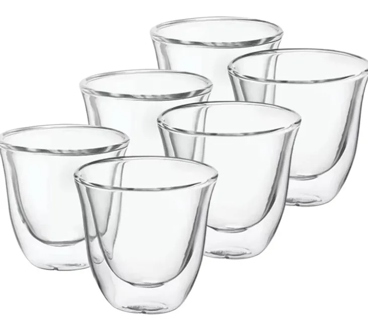 Lot de 6 verres Espresso 9 cl - DELONGHI