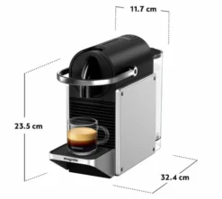 Machine à capsules compatibles Nespresso® EN127.S Pixie grise - DELONGHI