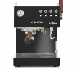 Machine expresso Ascaso Steel Duo Plus noire et bois