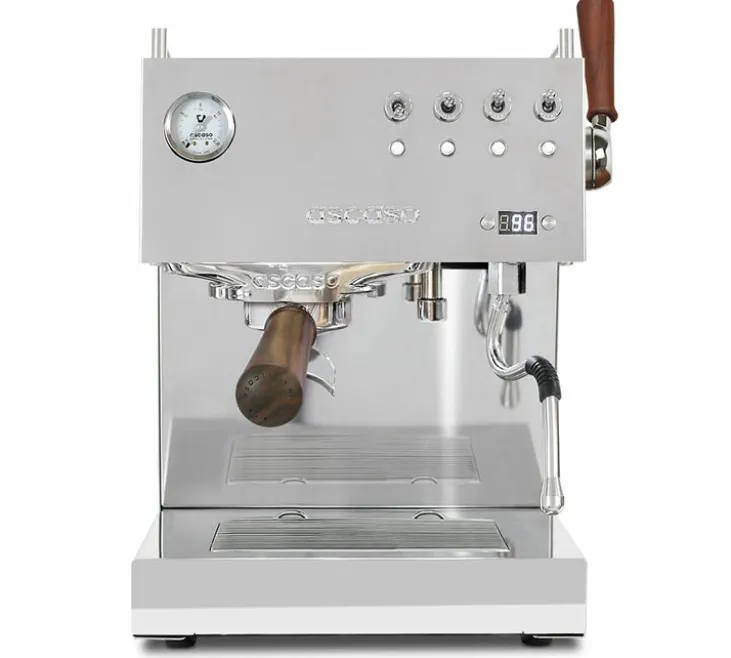 Machine expresso Ascaso Steel Duo Plus inox et bois