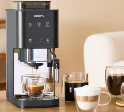 Machine expresso broyeur KRUPS Coffee Crush Milk SA404BE1 - Noir