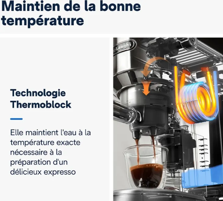 Machine expresso DELONGHI Dedica Arte EC885.M Metal buse vapeur LatteArt + Pack Barista