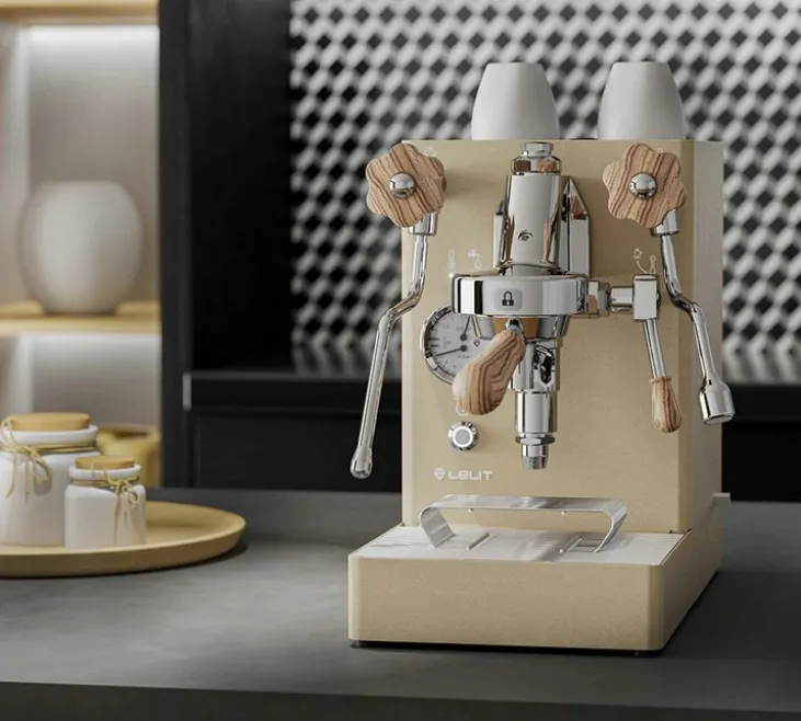 Machine expresso LELIT MaraX PL62X-2Q30 édition limitée or et bois