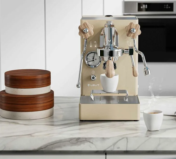 Machine expresso LELIT MaraX PL62X-2Q30 édition limitée or et bois