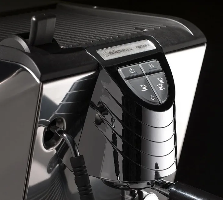 Machine expresso NUOVA SIMONELLI Oscar II Noire avec OPV et buse vapeur Cool Touch pour Réseau d'eau