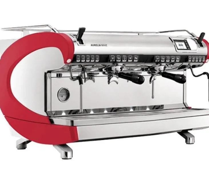 Machine expresso professionnelle Nuova Simonelli Aurelia Wave Volumetric 2 Groupes - Blanc