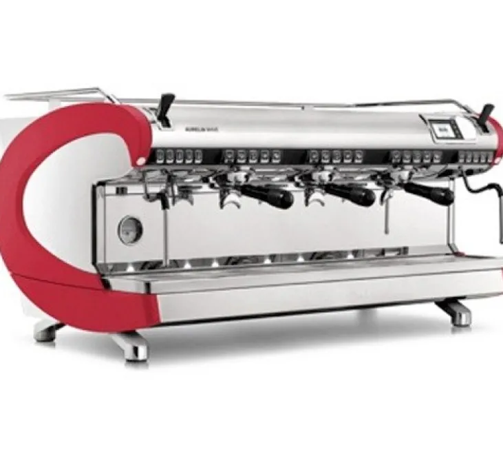Machine expresso professionnelle Nuova Simonelli Aurelia Wave DIGIT 3 Groupes - Rouge