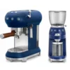 Machine expresso SMEG Bleu 1895 + Moulin SMEG by 1895 Lavazza