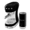 Machine expresso SMEG ECF00BLEU + Mousseur à lait MFF02BLEU Noire - ECF12BLEU