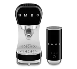 Machine expresso SMEG ECF00BLEU + Mousseur à lait MFF02BLEU Noire - ECF12BLEU