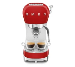 Machine expresso SMEG ECF02RDEU + Moulin à café SMEG CGF01RDEU