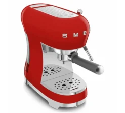Machine expresso SMEG ECF02RDEU + Moulin à café SMEG CGF01RDEU