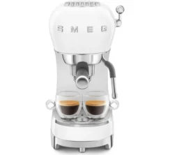Machine expresso SMEG ECF02WHEU + Moulin à café SMEG CGF11WHEU
