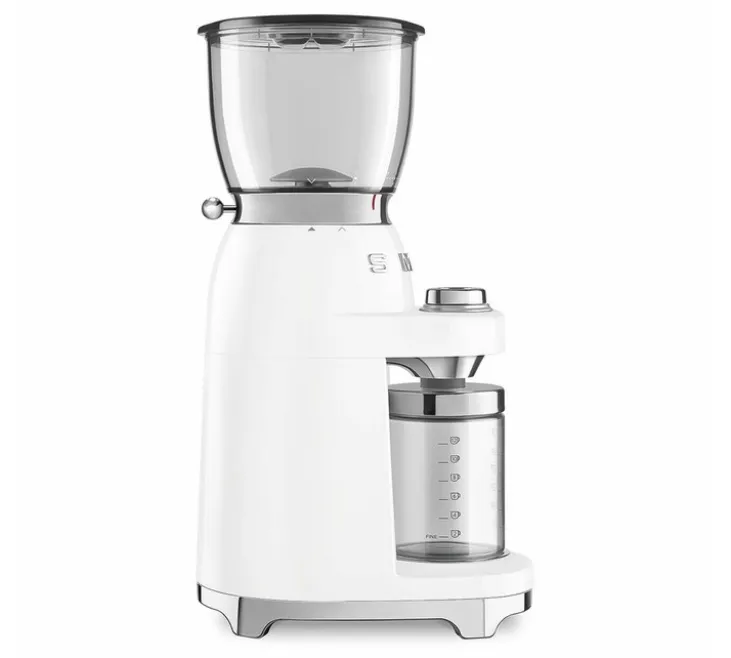 Machine expresso SMEG ECF02WHEU + Moulin à café SMEG CGF11WHEU