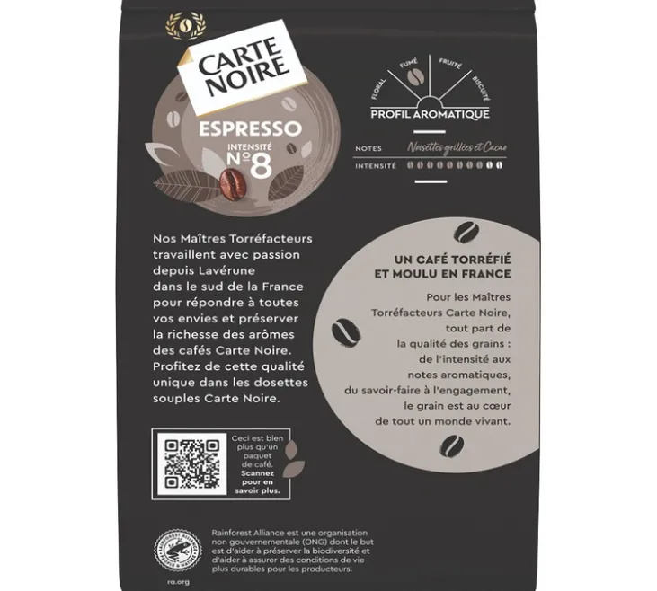 Maxiformat 60 dosettes souples N°8 Espresso Classic - CARTE NOIRE