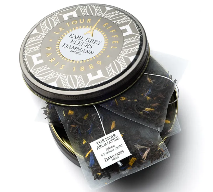 Mini Boîte Earl Grey Fleurs - 6 sachets - DAMMANN FRÈRES