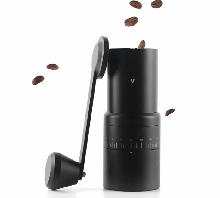 Moulin à café VARIA hybride EVO électrique et manuel noir