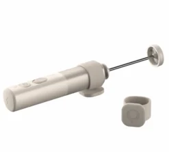 Mousseur à lait électrique blanc nacré - OutIn LattoGo