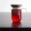 Mug avec infuseur VIVA Scandinavia avec couvercle en bois - 35 cl