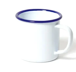 Mug - 35 cl - blanc avec bordure bleue FALCON ENAMELWARE