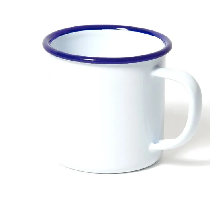 Mug - 35 cl - blanc avec bordure bleue FALCON ENAMELWARE